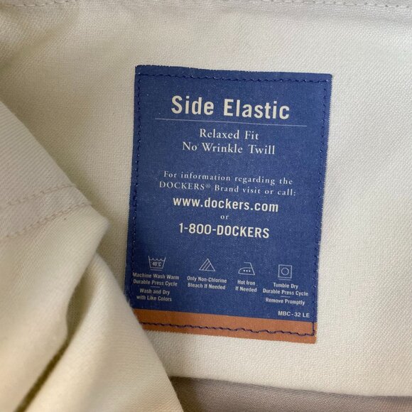 Dockers Mens Twill Pants 42x30 Relaxed Fit No Wrinkle Vintage Sep 1999 - Picture 2 of 13